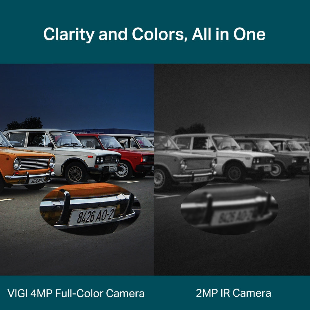 TP-Link VIGI C540v 4MP Super-High Definition Outdoor Full-Color Dual-Lens Varifocal Pan Tilt Camera 3× Zoom TP-Link VIGI C540v 4MP Super-High Definition Outdoor Full-Color Dual-Lens Varifocal Pan Tilt Camera 3× Zoom